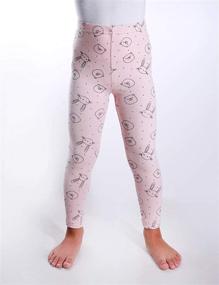 img 3 attached to Yawning Kids Comfortable Leggings Purple L: Stylish Girls' Clothing and Leggings