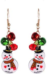 img 4 attached to 🎄 Dazzling Christmas Ornament Earrings: Hypoallergenic Jewelry for Girls, Beautifully Dangling