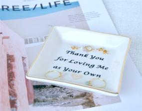 img 2 attached to 🎁 Square Trinket Tray: A Thoughtful Thank You Gift for Mom - Show Your Appreciation with a Loving Gesture - Ideal Present for Mothers, Stepmothers, and Mother-in-Laws