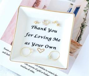 img 1 attached to 🎁 Square Trinket Tray: A Thoughtful Thank You Gift for Mom - Show Your Appreciation with a Loving Gesture - Ideal Present for Mothers, Stepmothers, and Mother-in-Laws
