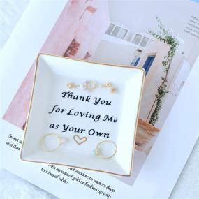 img 3 attached to 🎁 Square Trinket Tray: A Thoughtful Thank You Gift for Mom - Show Your Appreciation with a Loving Gesture - Ideal Present for Mothers, Stepmothers, and Mother-in-Laws