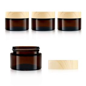 img 4 attached to 🌟 AMMAX Leakproof 30ml Amber Cosmetic Containers: Quality and Style