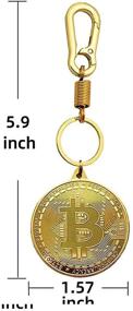img 3 attached to 🔑 Cryptocurrency Keychain with Bitcoin Plate and Chain