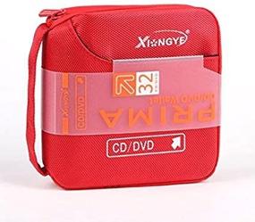 img 4 attached to 📁 Компактный и стильный портативный кошелек для хранения 32 дисков CD DVD в красном цвете - идеальная коробка для вашей медиа-коллекции.