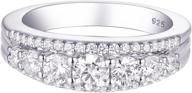 💍 newshe eternity ring: sparkling 1.13ct wedding band for women in 925 sterling silver, sizes 4-13 logo