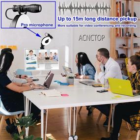 img 2 attached to 📹 ACNCTP 1080P Webcam: Pro Microphone, AutoFocus & Ring Light | Perfect for Recording, Streaming, Gaming & Conferencing!