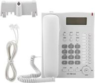 📞 enhanced landline telephone: corded phone with caller id, lcd display, speakerphone, and handfree function for home office hotel logo