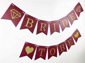 img 2 attached to Qian's Party Fall Bridal Shower Decorations: Burgundy Gold Theme for an Elegant Fall Wedding!