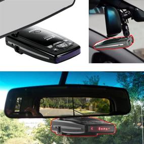 img 4 attached to 🚗 Rearview Mirror Mount for Escort Passport 9500ix 9500i 8500 X50 x70 x80 Solo S2 S3 S4 SC 55 s75 s75g Beltronics Vector 995 955: Easy Installation, Optimal Compatibility