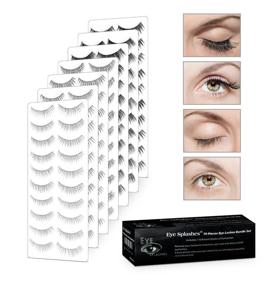 img 1 attached to 👁️ Salona Eye Splashes - Wholesale Bulk False Eyelashes: 70 Pairs with 7 Styles - Thin, Natural Look, Wispies, Cat Eye, Fluffy Volume - Bundle Offer