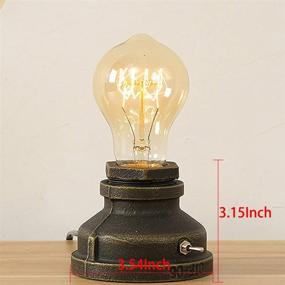 img 3 attached to Steampunk винтажная ночная лампа для спальни от INJUICY