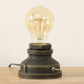 img 1 attached to Steampunk винтажная ночная лампа для спальни от INJUICY