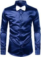 zeroyaa luxury button shirts zlcl14 champagne: elevate your style with exclusive men's clothing logo