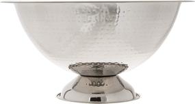 img 3 attached to Elegance Hammered Punch Bowl: Stunning 15 Inch Centerpiece for Elegant Celebrations