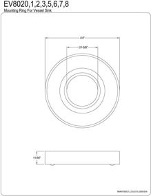 img 1 attached to 💎 Усилите свою умывальник с помощью кольца Кингстон Брасс EV8022 из полированной латуни!