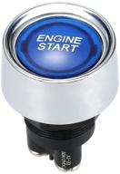 jtron 12v dc 50a blue car start switch button: ignite your engine with style logo