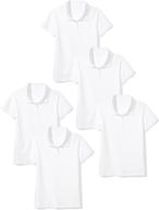 👚 short sleeve girls' interlock uniform clothing and tops - amazon essentials tees & blouses logo