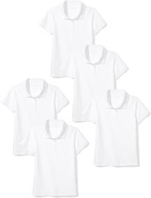 img 3 attached to 👚 Short Sleeve Girls' Interlock Uniform Clothing and Tops - Amazon Essentials Tees & Blouses