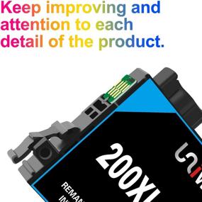 img 2 attached to 🖨️ Uniwork Remanufactured Ink Cartridge Replacement for Epson 200 200XL - 10 Pack for WF-2540 WF-2530 WF-2520 XP-410 XP-400 XP-200 Printer: High-Quality Affordable Printing Solution