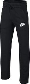 img 3 attached to Premium Black NIKE Sportswear Fleece Pants: Active Boys' Clothing at its Best