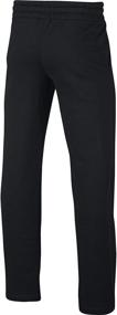 img 2 attached to Premium Black NIKE Sportswear Fleece Pants: Active Boys' Clothing at its Best