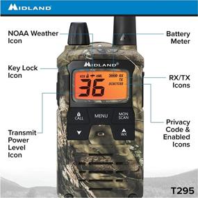 img 2 attached to 📻 Midland T295VP4 X-TALKER GMRS Long Range Walkie Talkie - Two Way Radio with NOAA Weather Scan + Alert, 121 Privacy Codes (Camo, 2 Radios)