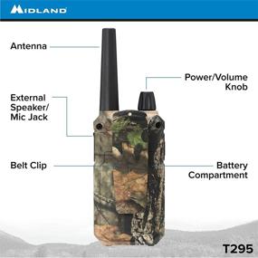 img 1 attached to 📻 Midland T295VP4 X-TALKER GMRS Long Range Walkie Talkie - Two Way Radio with NOAA Weather Scan + Alert, 121 Privacy Codes (Camo, 2 Radios)