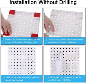 img 2 attached to 🚿 Bathroom Pegboard Organizer Accessories - Easy Installation Guide