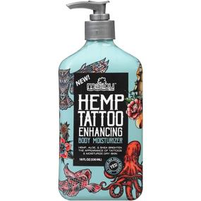 img 1 attached to 🌿 Hemp Tattoo Enhancing Body Moisturizer by Malibu Tan - 18 fl. oz, Pack of 2