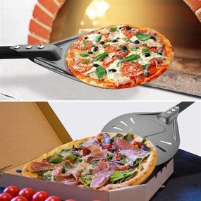 img 2 attached to 🍕 RTT Aluminum Round Pizza Paddle - 8-Inch Turning Pizza Peel, 23.6 Inches Overall Length - Outdoor Pizza Oven Accessories