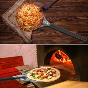 img 1 attached to 🍕 RTT Aluminum Round Pizza Paddle - 8-Inch Turning Pizza Peel, 23.6 Inches Overall Length - Outdoor Pizza Oven Accessories