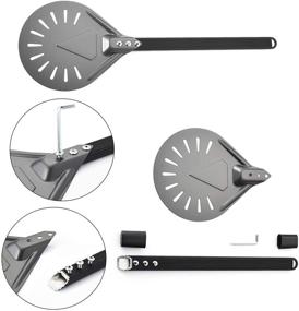 img 3 attached to 🍕 RTT Aluminum Round Pizza Paddle - 8-Inch Turning Pizza Peel, 23.6 Inches Overall Length - Outdoor Pizza Oven Accessories