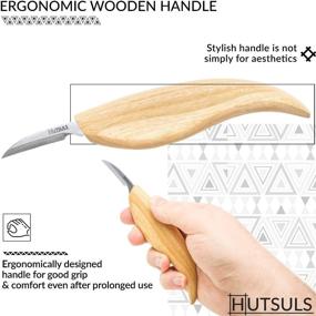 img 1 attached to 🔪 Hutsuls Wood Whittling Kit - Beginner's Razor Sharp Wood Carving Knife Set in Stunning Gift Box, Whittling Knife for Kids and Adults (8 Pieces)