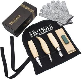 img 4 attached to 🔪 Hutsuls Wood Whittling Kit - Beginner's Razor Sharp Wood Carving Knife Set in Stunning Gift Box, Whittling Knife for Kids and Adults (8 Pieces)