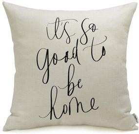 img 4 attached to Meekio Farmhouse Pillow Covers Housewarming Bedding and Decorative Pillows, Inserts & Covers