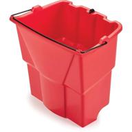 🪣 red rubbermaid commercial products dirty water bucket for wavebrake 2.0, 35 qt. mop bucket system, 18-quart capacity - improved seo logo