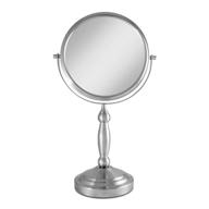 💄 zadro van410: swivel vanity makeup mirror with 10x/1x magnification, satin nickel finish - beauty enhancer for flawless makeup application logo