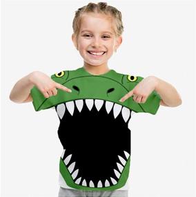 img 3 attached to 👕 FiveEarl Print Dinosaurs Shirts Yellow KL: Stylish Boys' Clothing & Trendy Tops, Tees, and Shirts