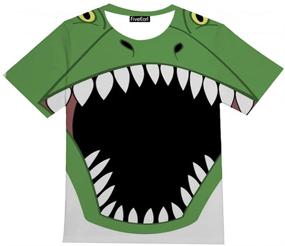 img 2 attached to 👕 FiveEarl Print Dinosaurs Shirts Yellow KL: Stylish Boys' Clothing & Trendy Tops, Tees, and Shirts