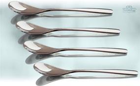 img 3 attached to 🥄 Stainless Steel Boiled Egg Spoons - Noble Inches