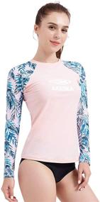 img 3 attached to AXESEA Rashguard Protection Swimsuit Ignatiev Women's Clothing for Swimsuits & Cover Ups