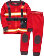 👕 vaenait baby 100% cotton jaws truck dino snug fit sleepwear set for toddler kids - comfortable pajama pjs logo