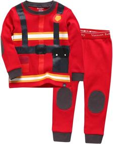 img 4 attached to 👕 VAENAIT BABY 100% Cotton Jaws Truck Dino Snug Fit Sleepwear Set for Toddler Kids - Comfortable Pajama PJs