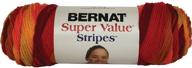 🧶пряжа bernat super value - 4 среднего веса, 100% акриловая - 140г - мультиколор - машинная стирка и долговечность логотип