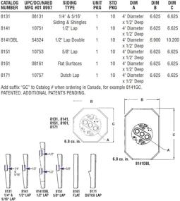 img 1 attached to 🏠 Arlington 8141 Vertical Siding Lamp Mounting Kit: Built-in Box for 1/2 Inch Vertical Siding LAP