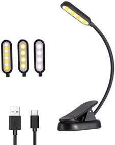 img 4 attached to Portable Rechargeable Book Light with 8 📚 LED Bulbs - Perfect Gift for Bookworms & Kids!