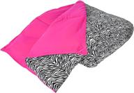 🌸 elite home cozy nightz twin comforter, zebra/pink, reversible, machine washable, down alternative logo