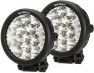 🚦 auxbeam 2pcs 7-inch round led driving lights - 80w led off-road light bar, offroad vehicle work lights, 8000lm combo beams for truck atv utv golf cart lighting pickup logo