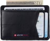 🔎 optimized search: alpine swiss men's minimalist leather collection of wallets, card cases & money organizers logo