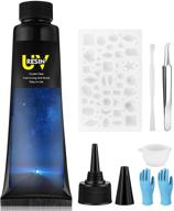 uv resin kit - clear hard resin for jewelry making & coating | sun light activated ultraviolet glue | beginner's art kit (3.3oz, 100g) logo